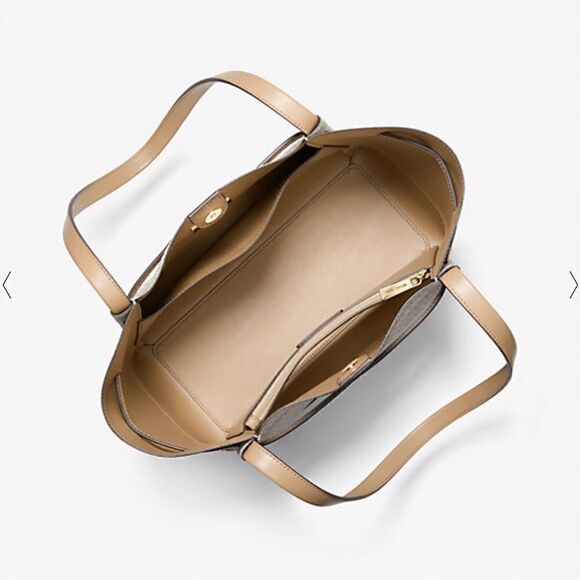 MICHAEL KORS SIGNATURE TOTE LAPTOP COLOR BLOCK AND WALLET SET - Picture 4 of 12